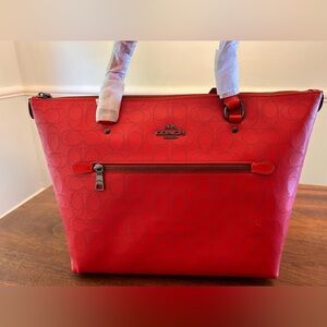 Red Coach Tote